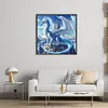 Dragon-11CT/14CT Stamped Cross Stitch 45*45cm tapestrymarket
