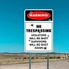 Warning No Trespassing - Vintage Metal Signs(12*16Inch) - Warning