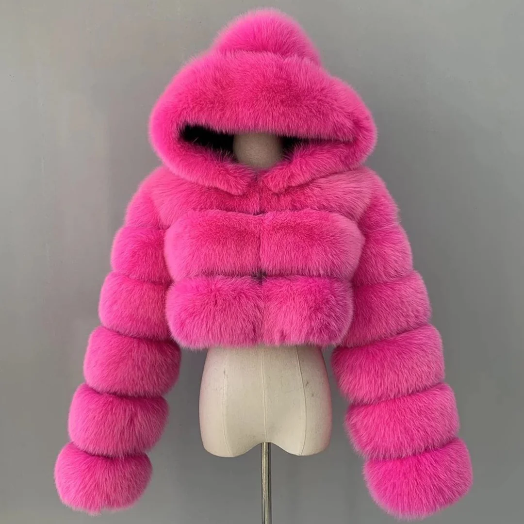 Women's Faux Fur Casual All-match Crop Jacket / DarkAcademias /Darkacademias