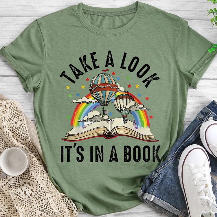 💯New Arrivals- Take A look It\'s In The Book T-shirt Tee