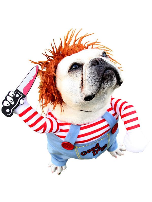 Scary Deadly Doll Dog Costumes-elleschic