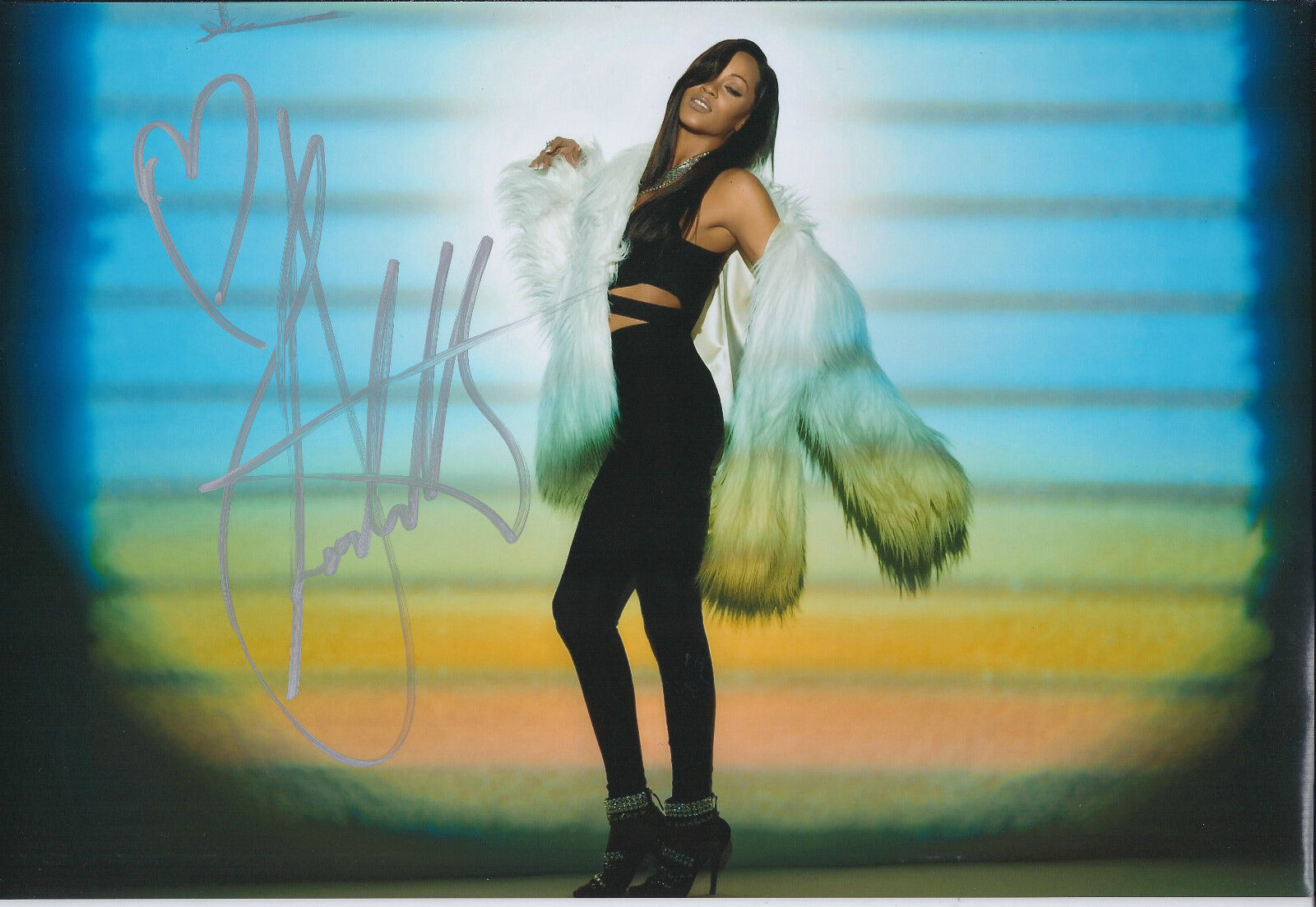 Shontelle Layne SIGNED Autograph Photo Poster painting AFTAL COA Singer Songwriter No Gravity