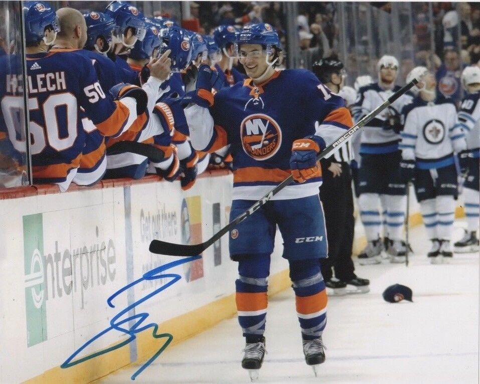 New York Islanders Mathew Barzal Signed Autographed 8x10 Photo Poster painting COA