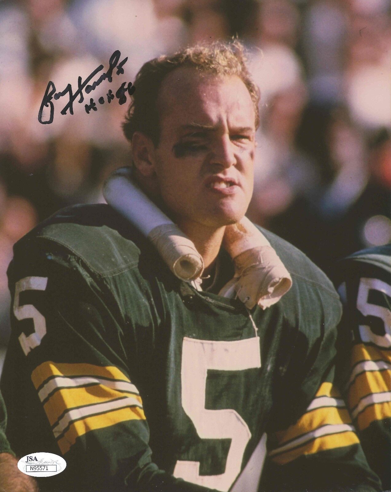 Paul Hornung REAL hand SIGNED 8x10 Photo Poster painting + JSA COA #2 Green Bay Packers NFL HOF