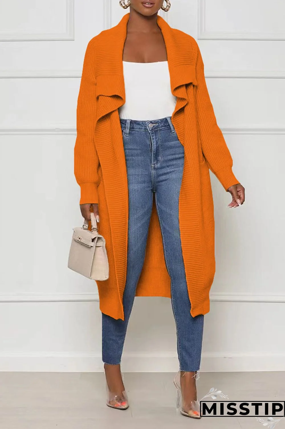 Black Casual Solid Patchwork Cardigan Collar Outerwear