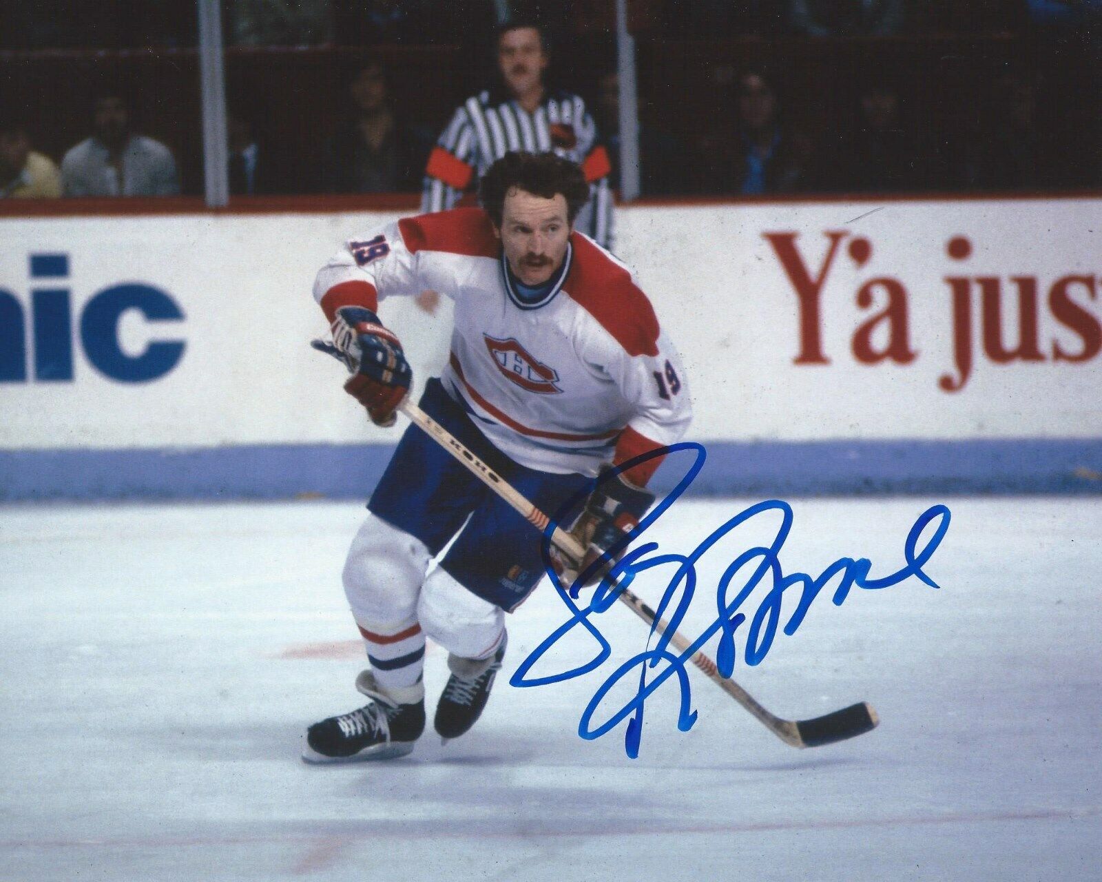 Larry Robinson Signed 8x10 Photo Poster painting Montreal Canadiens Autograph COA