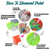 4PCS Diamond Painted Acrylic Parrot Placemats Insulated Dish Mats Comes with Mats