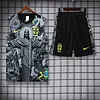 2025 Brazil Pre-Match Training Grey Vest+Shorts Football1:1 Thai Quality