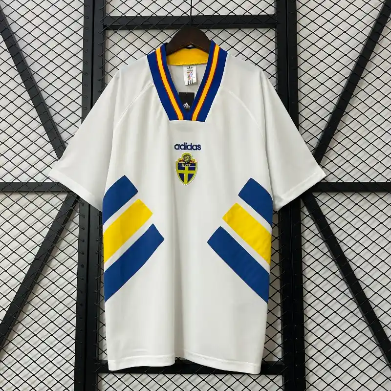 Retro 1994 Sweden Soccer Jersey Away
