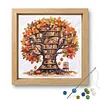Flowers Books Partial 11CT DIY Beaded Cross Stitch Kits for Beginners Adults Home Wall Decor Cross Stitch Art and Crafts Kits 36x36cm tapestrymarket