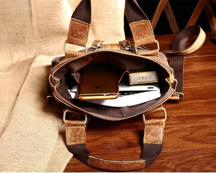 Men's Leather Crossbody Casual Portable Bag