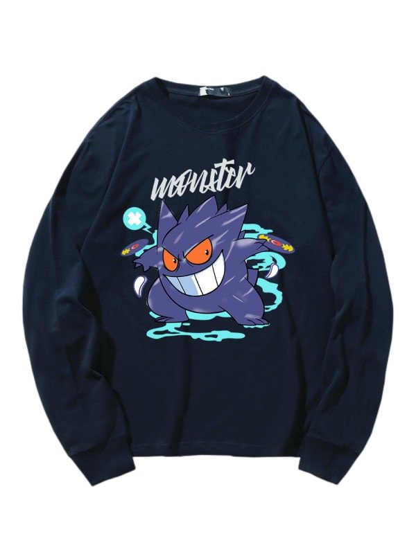 Unisex Statement Anime Graphic Printed Sweatshirt