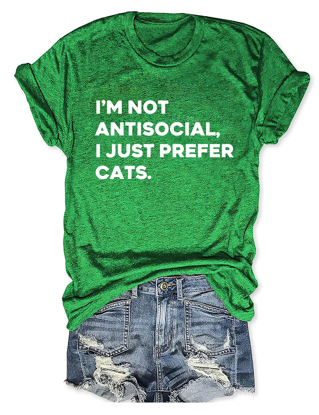 I'm Not Antisocial I Just Prefer Cats T-shirt