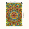 Mandala 5D DIY Diamond Art Painting Notebook Kit 50 Pages A5 Rhinestone Art Painting Notebook Kit for Adults Beginners Holiday Birthday Gift