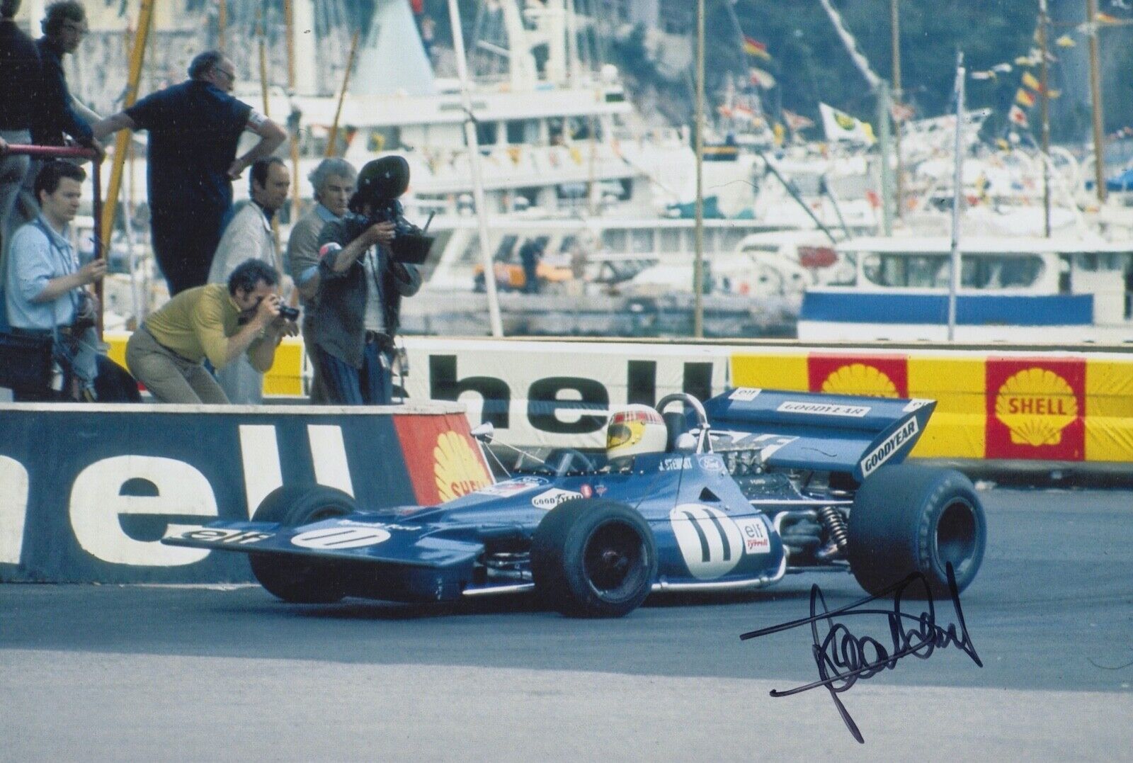 Jackie Stewart Hand Signed 12x8 Photo Poster painting F1 Autograph Elf Team Tyrrell 11