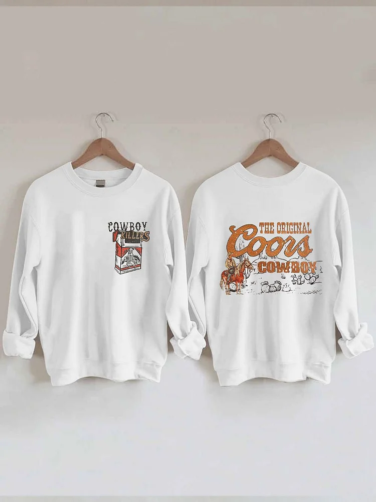 Women's Cowboy Killers Print Sweatshirt socialshop