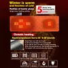 USB Rechargeable Heated Sleeping Bag Pad 3 Heat Levels 5 Heating Zones for Tent