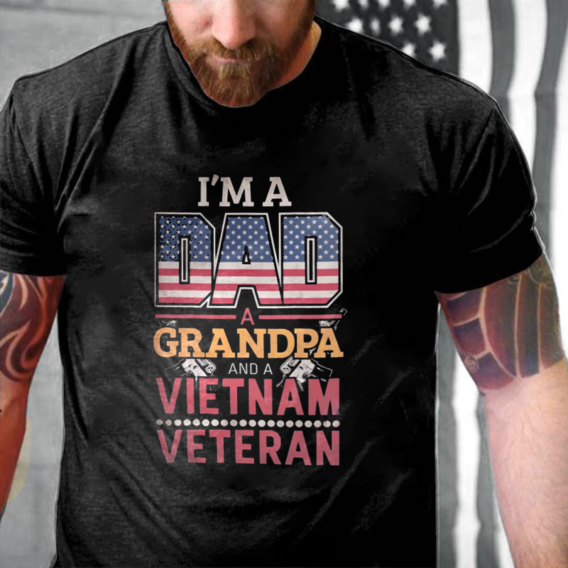 Dad Grandpa and Vietnam Veteran T-Shirt ctolen