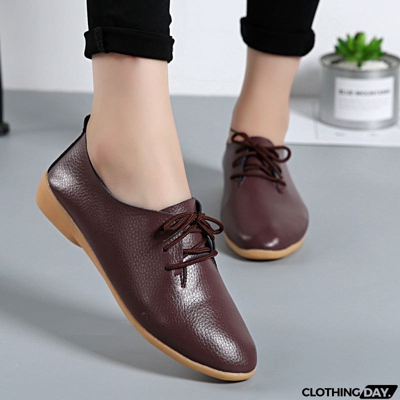 Solid Color Lightweight Round Toe Loafers