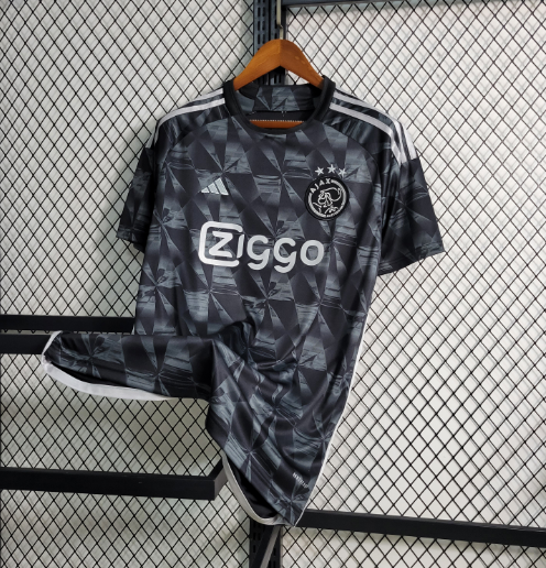 23/24 Ajax Black Thai Version Football Shirt Thai Quality