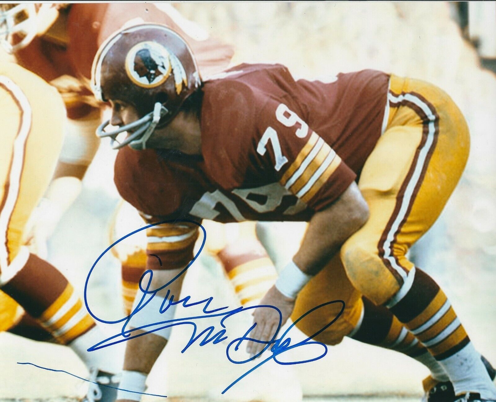 Autographed 8x10 RON MCDOLE Washington Redskins Photo Poster painting - w/COA