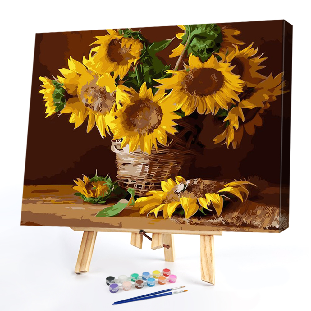 

40x50cm - Paint By Numbers Sunflower, 501 Original