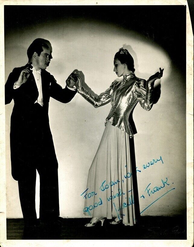 Dancers LUCILLE & FRANK Vintage Signed Photo Poster painting