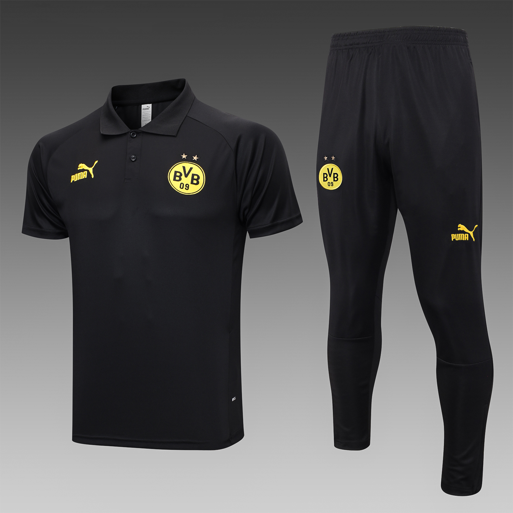 (BLACK)-23/24-TR-BVB-PL-FANS-POLO-A00730