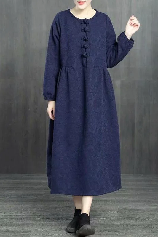 Loose Cotton Linen Brushed Dresses