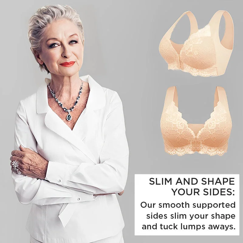 WOOBILLY® FRONT CLOSURE '5D' SHAPING PUSH UP COMFY WIRELESS BEAUTY BACK BRA（BUY 1 GET 2 FREE）(3 PACK)