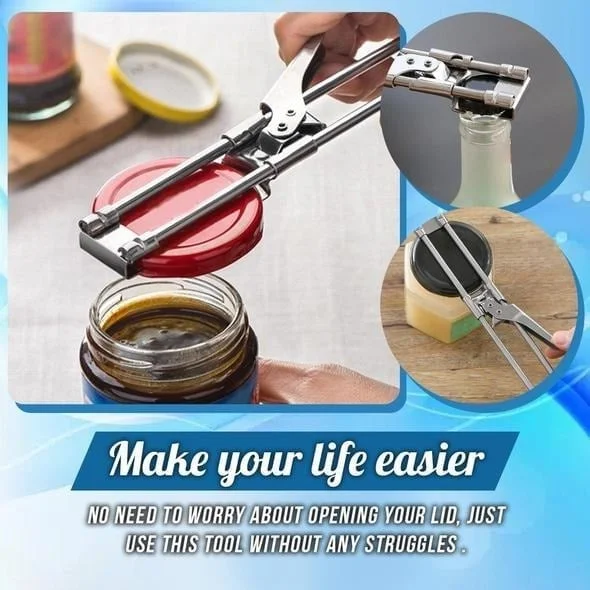 🎁Adjustable Multifunctional Stainless Steel Jar Opener 