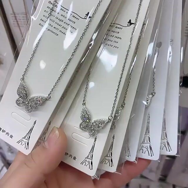 Butterfly Zirconia Necklace