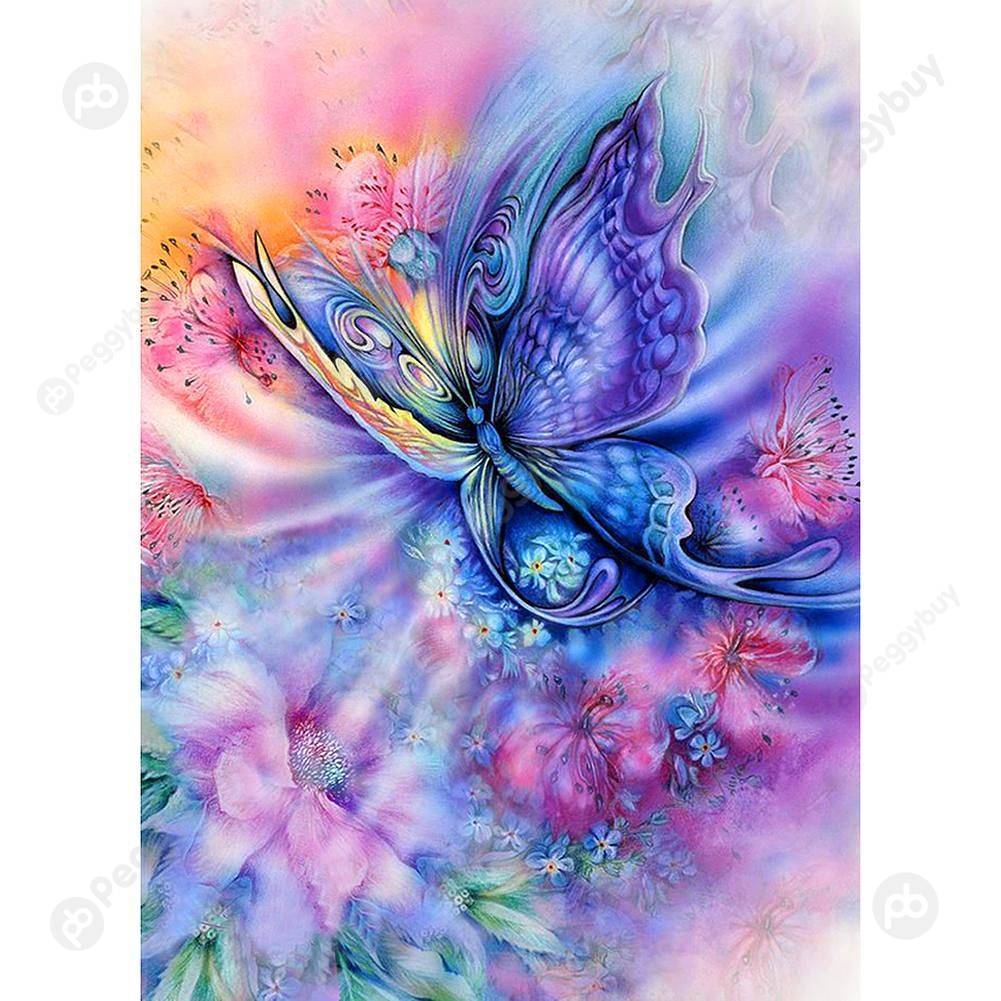 

40*30CM Round Drill Diamond Painting-Butterfly, 501 Original