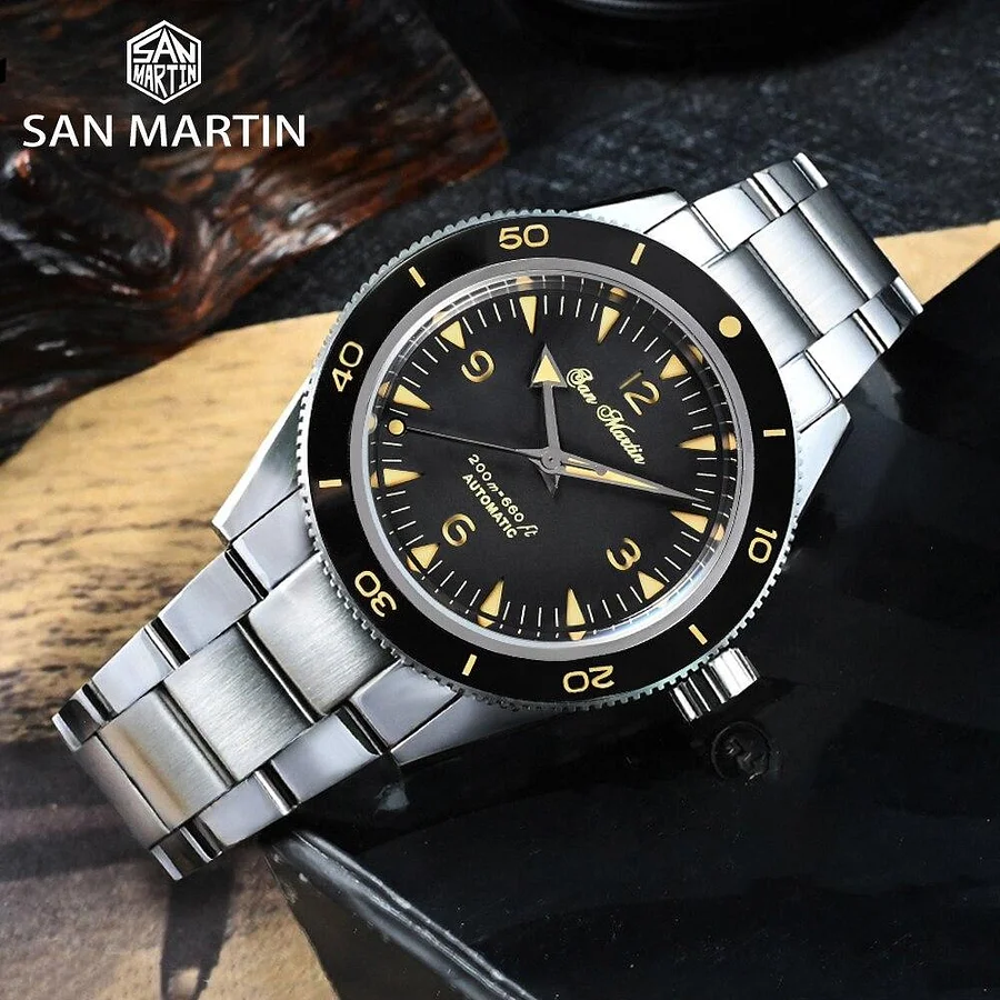 San Martin Vintage Seamaster Watch SN051 - Main Image