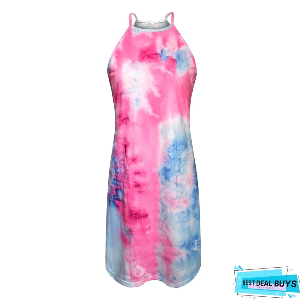 Women's Casual Loose Sleeveless Dress White Dresses