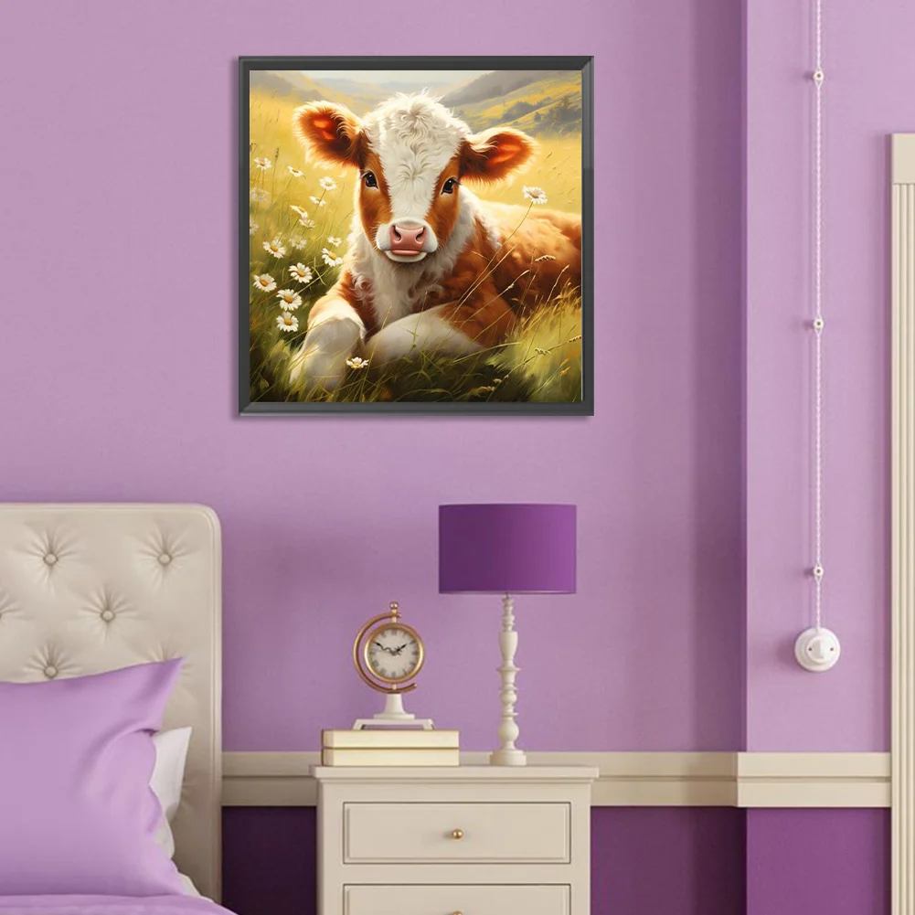 Diamond Painting - Full Round Drill - Cow(Canvas|30*30cm)