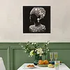 Pearl Headwrap Black Lady Special Shaped 5D DIY Partial Drill Diamond Art Kit 30x30cm Diamonds Dots Gem Art Kits for Adults Home Decor