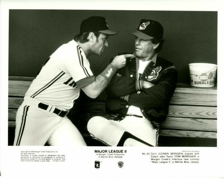 Corbin Bernsen Tom Berenger Major League 2 1994 Original Press 8X10 Photo Poster painting