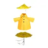 Goose Clothing with Umbrella Funny Raincoat and Hat Costume for Patio Yard Decor