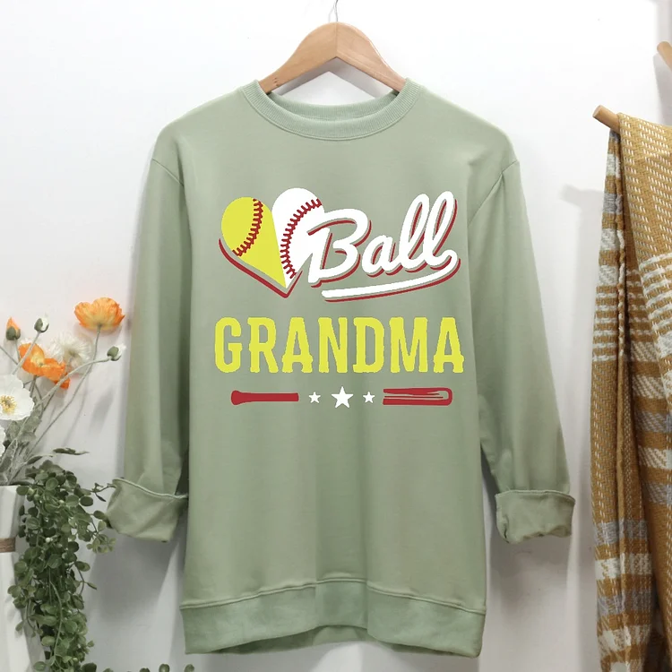Baseball Grandma Women Casual Sweatshirt-Annaletters
