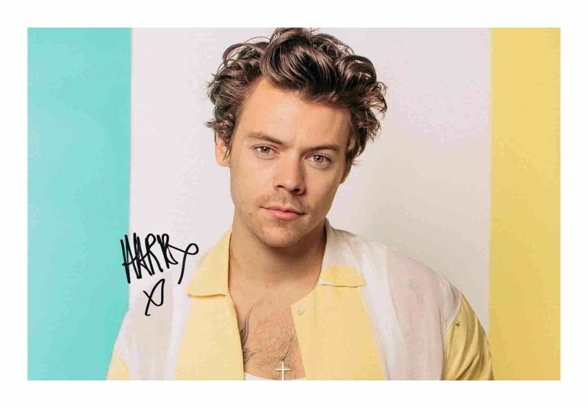 HARRY STYLES AUTOGRAPH SIGNED PP Photo Poster painting POSTER