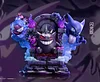 Big & 1/20 Scale World Zukan Throne Gengar Family - Pokemon Statue - sun Studio