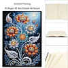 DIY Flower Special Shaped Diamond Painting Notebook