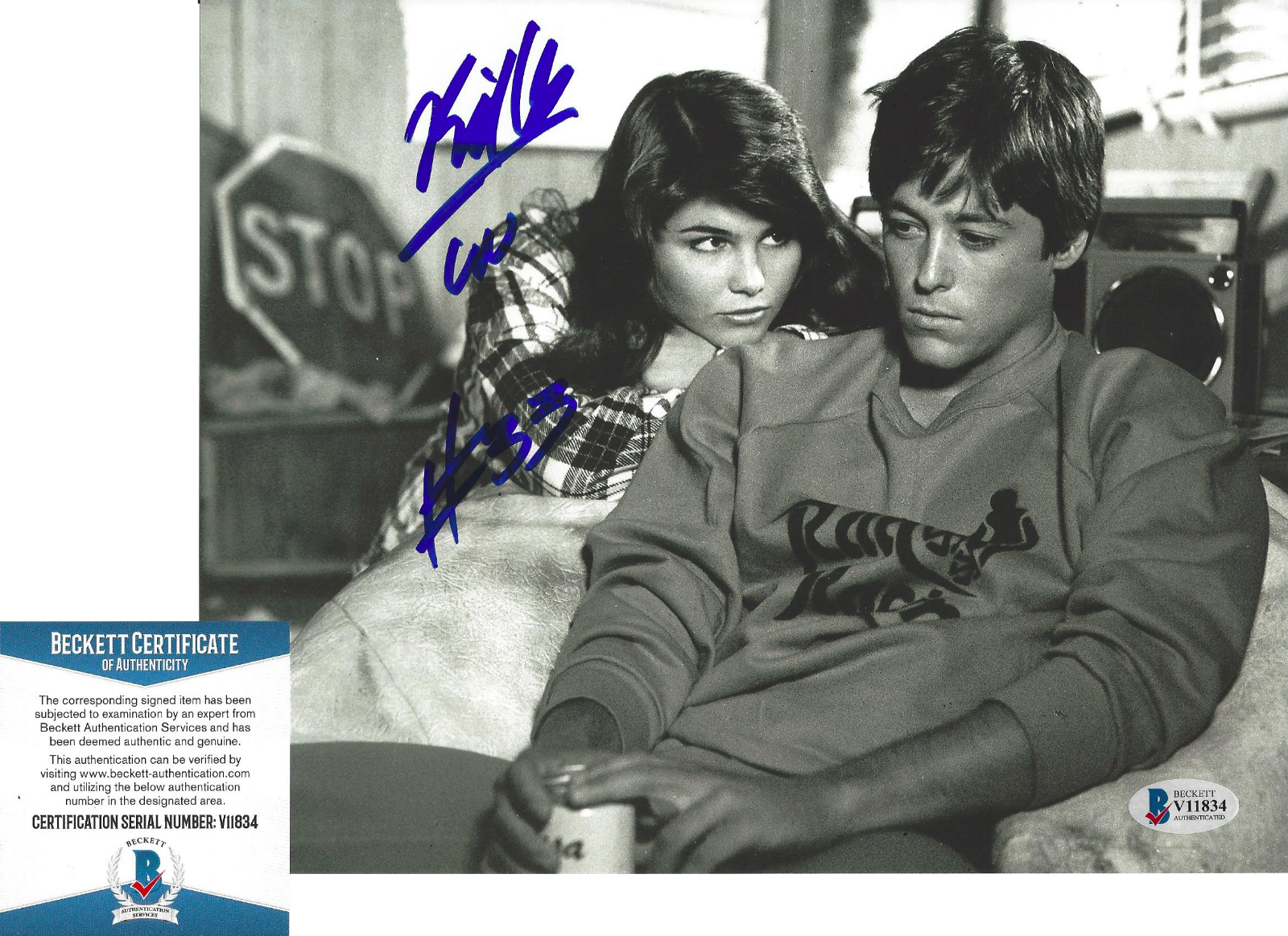 BILL ALLEN SIGNED 'RAD' MOVIE 8x10 Photo Poster painting CRU JONES 33 ACTOR 1986 BECKETT COA BAS