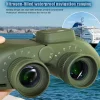 10x50 High Magnification HD Binoculars With Compass Rangefinder Nitrogen-Filled Waterproof Binoculars BAK4 Prism Travel Binoculars Military Green