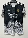 2025/2026 Real Madrid White Dragon Round Neck Football Jersey 1:1 Thai Quality