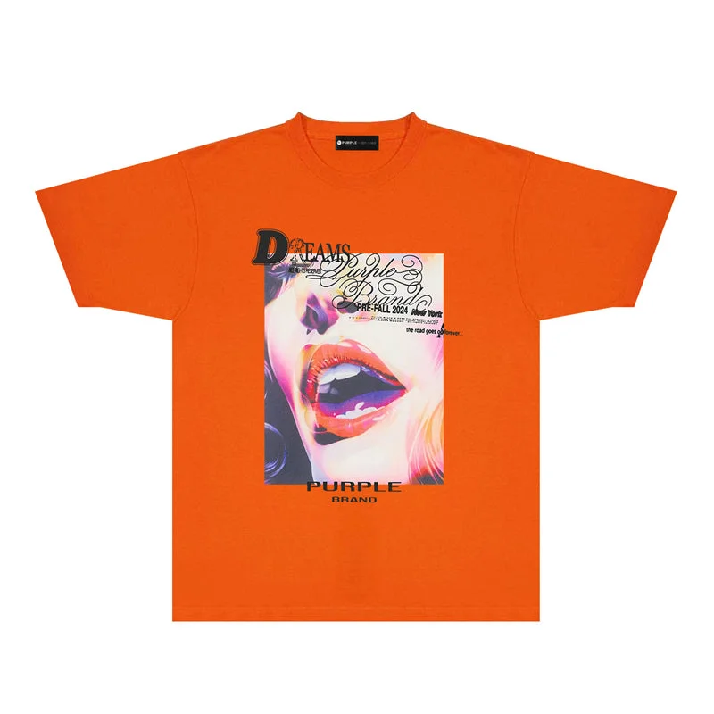 Purple fashion T-shirt