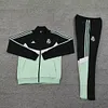 2024/2025 Real Madrid Long Zip Jacket Black Green Football Jersey 1:1 Thailand Quality Set