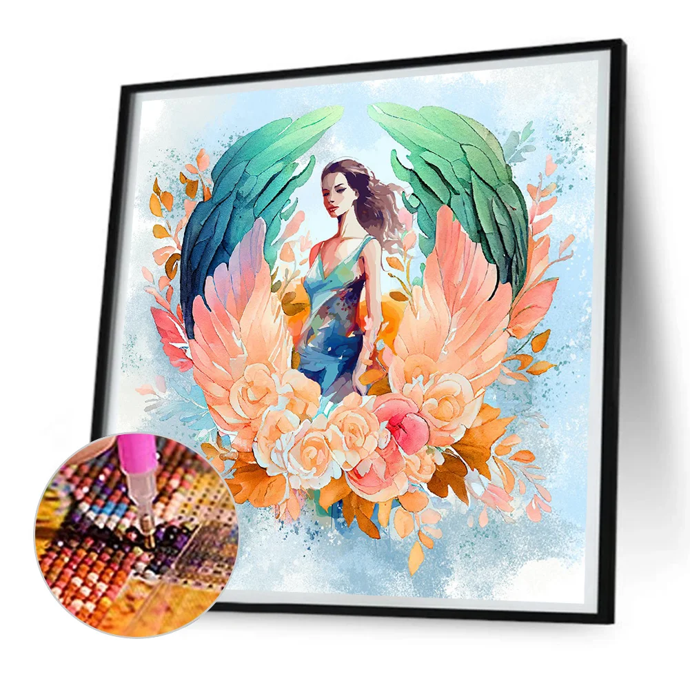 Full Round Diamond Painting 30*30cm - Wing