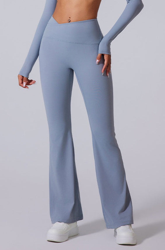 Crossover Waist Flare Legging